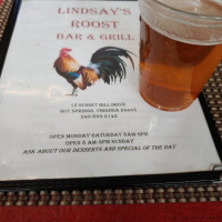 Lindsay's Roost And Grill food