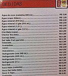 Café Leitura menu