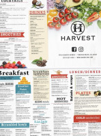 Harvest menu