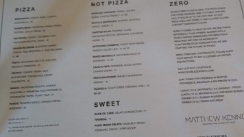 Double Zero menu