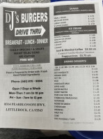 Djs Burgers Ii menu