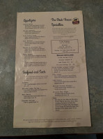 Hermitage Steak House menu