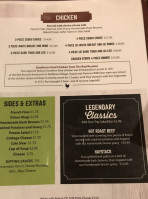 Legends Of Nebraska menu