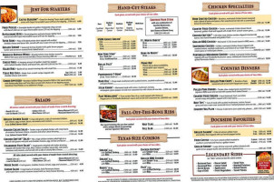 Texas Roadhouse menu