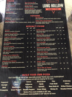 Long Hollow Pizza Pub menu