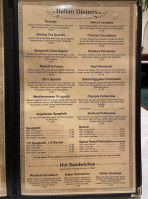 Pizza Olympia menu