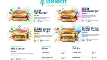 Beleaf Burgers food