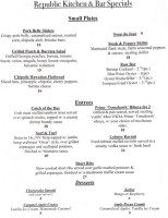 Republic Kitchen And menu