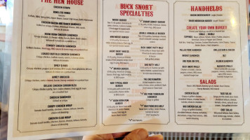 The Buck Snort Harlan menu