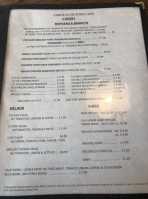Carol's Country Cafe menu