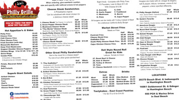 John's Philly Grille (we Close Early If We Run Out Of Fresh Baked Bread) menu