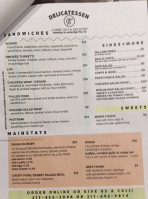 Turchetti’s Delicatessen Meat Market menu