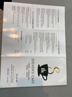 Steven's Cafe menu