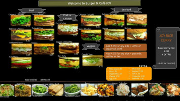 Burger Cafe Joy menu
