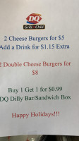 Dairy Queen Grill Chill menu