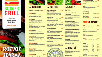 Burger Grill menu
