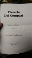 Pizzeria Dei Compari menu