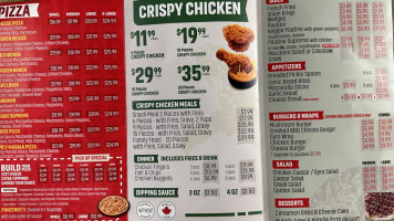 Mj's Pizza and Wings menu