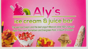 Aly's Ice Cream Juice food