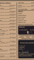 Zavěšené Kafe menu