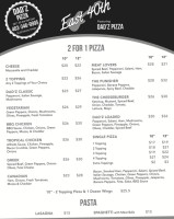 East 40th Pub menu