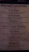 Black Long Beach menu