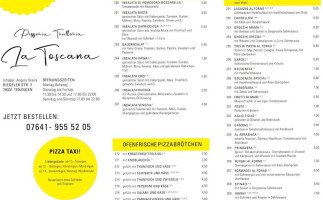 La Toscana Pizzeria menu
