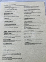 Chado Tea Room South Bay menu