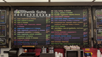 Tallarico's Boardwalk Subs menu