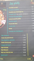Kava Lounge menu