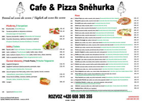 Cafe Pizza Sněhurka menu