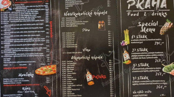 Restaurace Praha menu