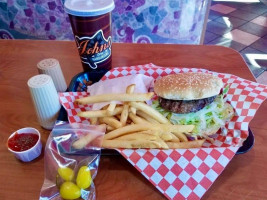 John's Drive-in Hamburgers outside