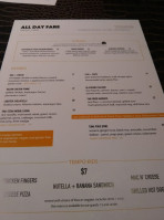 Tempo Food Drink menu