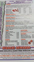 Hibachi Factory menu