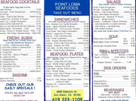 Point Loma Seafoods menu