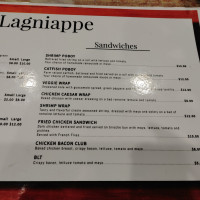 Lagniappe menu