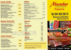 Restaurant Muracher menu