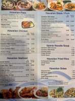 Hawaiian Bbq menu