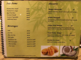 Sawasdee Thai Cuisine menu