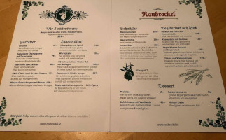 Rauhrackel Ab menu