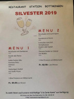 Restaurant Station menu