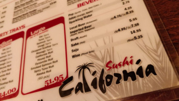 sushi California menu