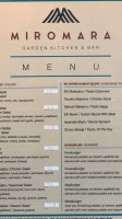 Miromara Kaş menu