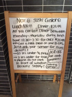 Nov. 8 Sushi Galore Fanshawe inside