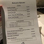 L'epicurien menu