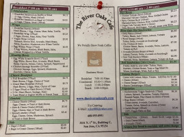 The River Oaks Cafe (open To The Public Vta Cafe) menu