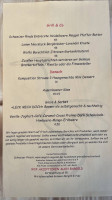 Strauss menu