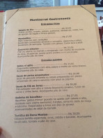 Montserrat Gastronomia menu