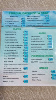 Marisquería Las Playas menu